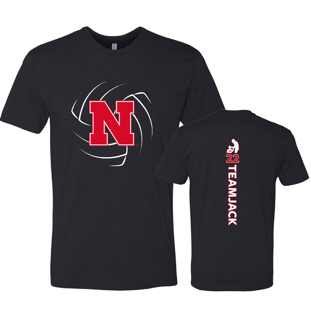 Nebraska Volleyball Tee – Team Jack Foundation Apparel