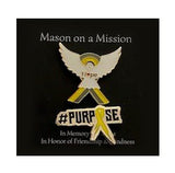 Hope & Purpose Pediatric Brain Cancer Awareness Pin
