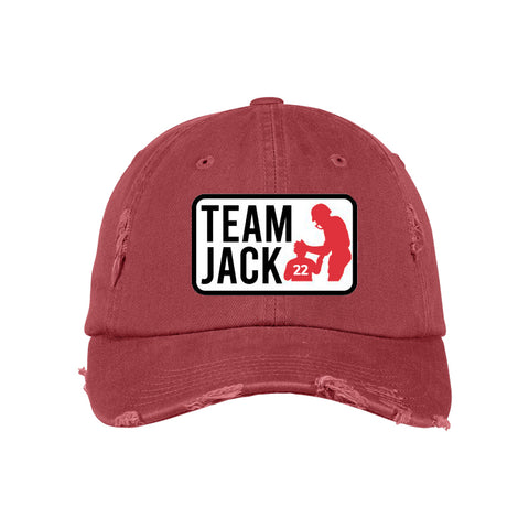 NEW Team Jack Unstructured Distressed Cap