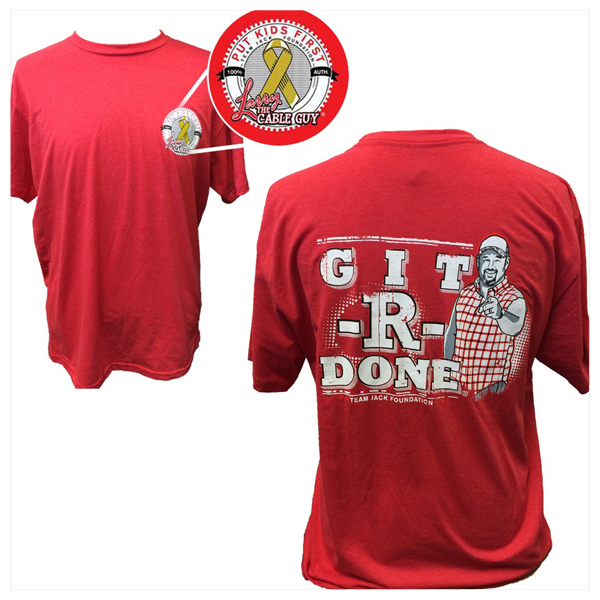 Larry The Cable Guy All-Star T-Shirt (Red) – Team Jack Foundation Apparel